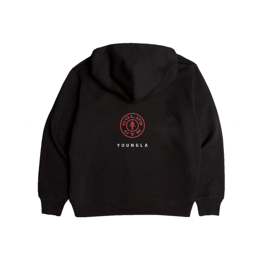 Gold’s Classic Graphic Hoodie - Black with Red/White Logo