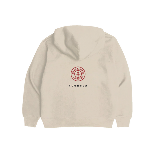 Gold’s Classic Graphic Hoodie - Cream with Black/Red Logo