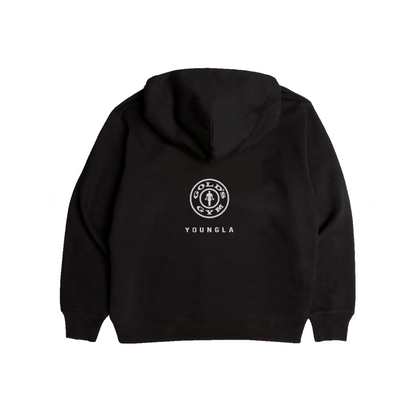 Gold’s Classic Graphic Hoodie - Black with White Logo