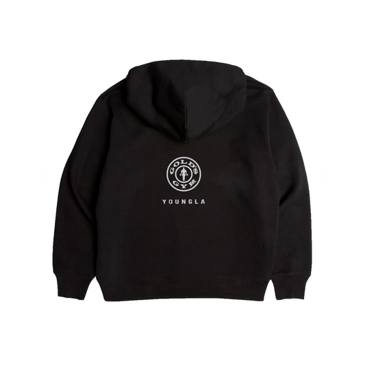 Gold’s Classic Graphic Hoodie - Black with White Logo