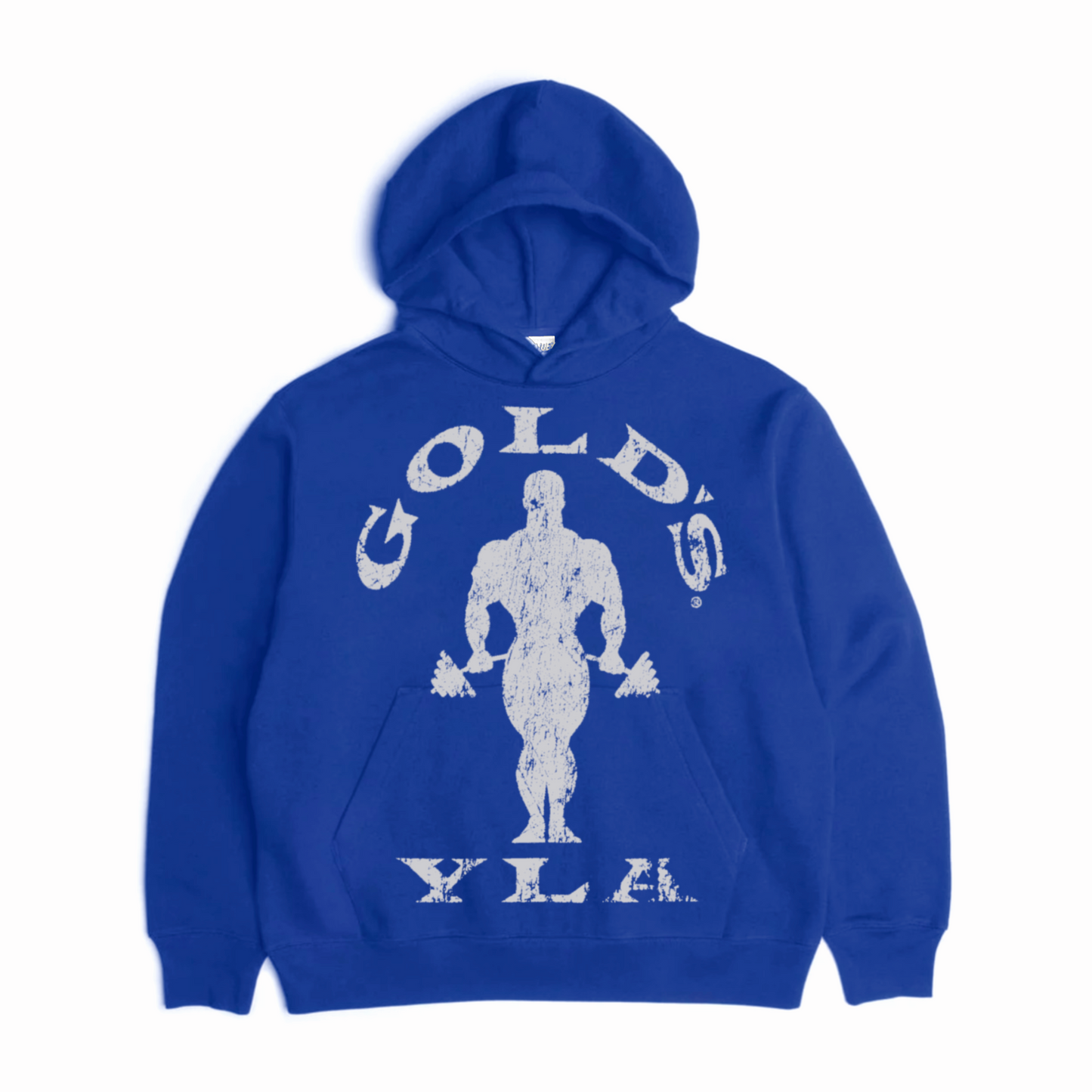 Gold’s Classic Graphic Hoodie - Blue with White Logo