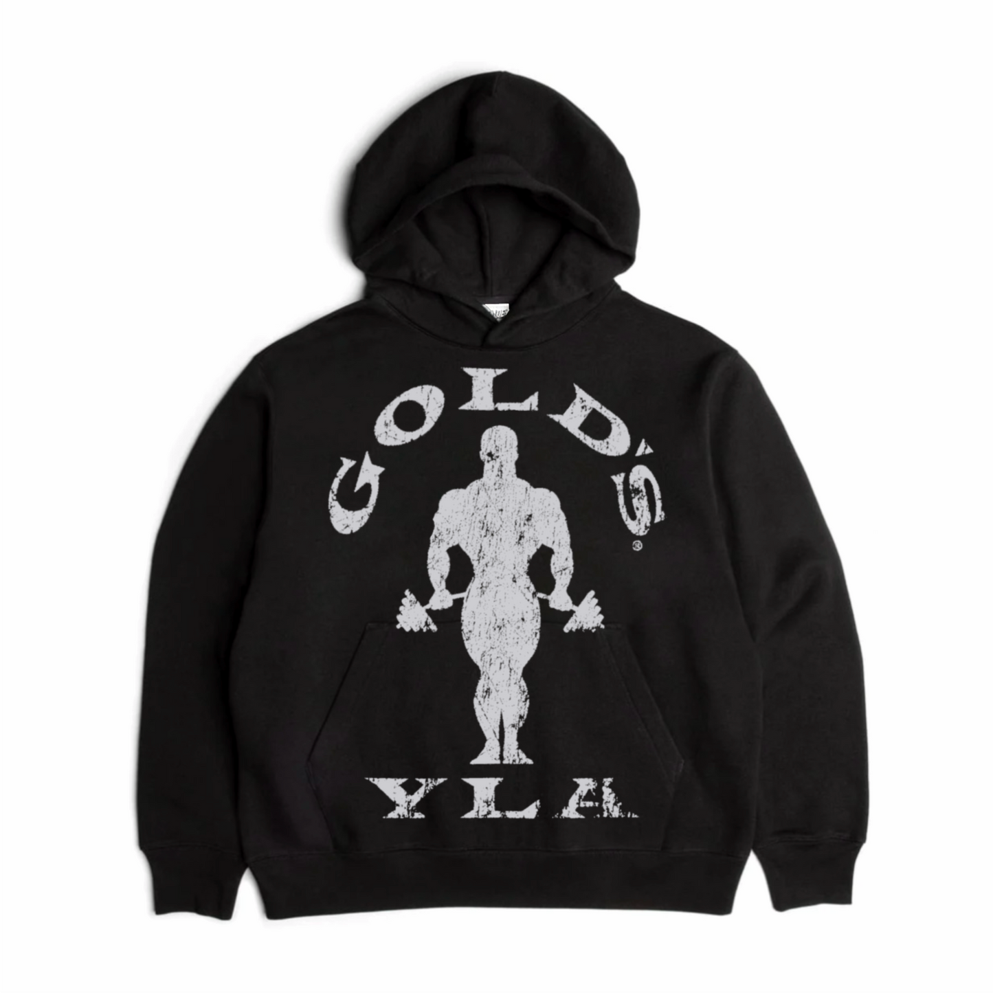 Gold’s Classic Graphic Hoodie - Black with White Logo